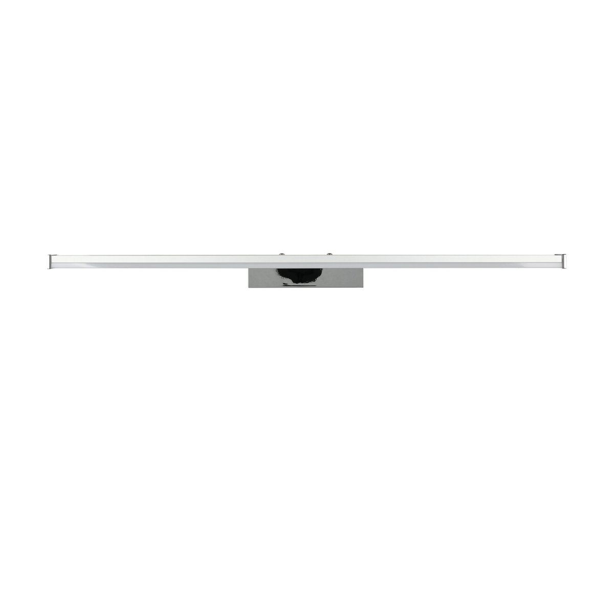 Pandella 60cm Chrom badezimmerlampe Von Eglo - Die Leuchte besticht durch ihre elegante Chromoberfl&auml;che und die integrierte LED, die ein klares, wei&szlig;es Licht mit 4000 K und einem Lichtstrom von 1350 Lumen erzeugt.
