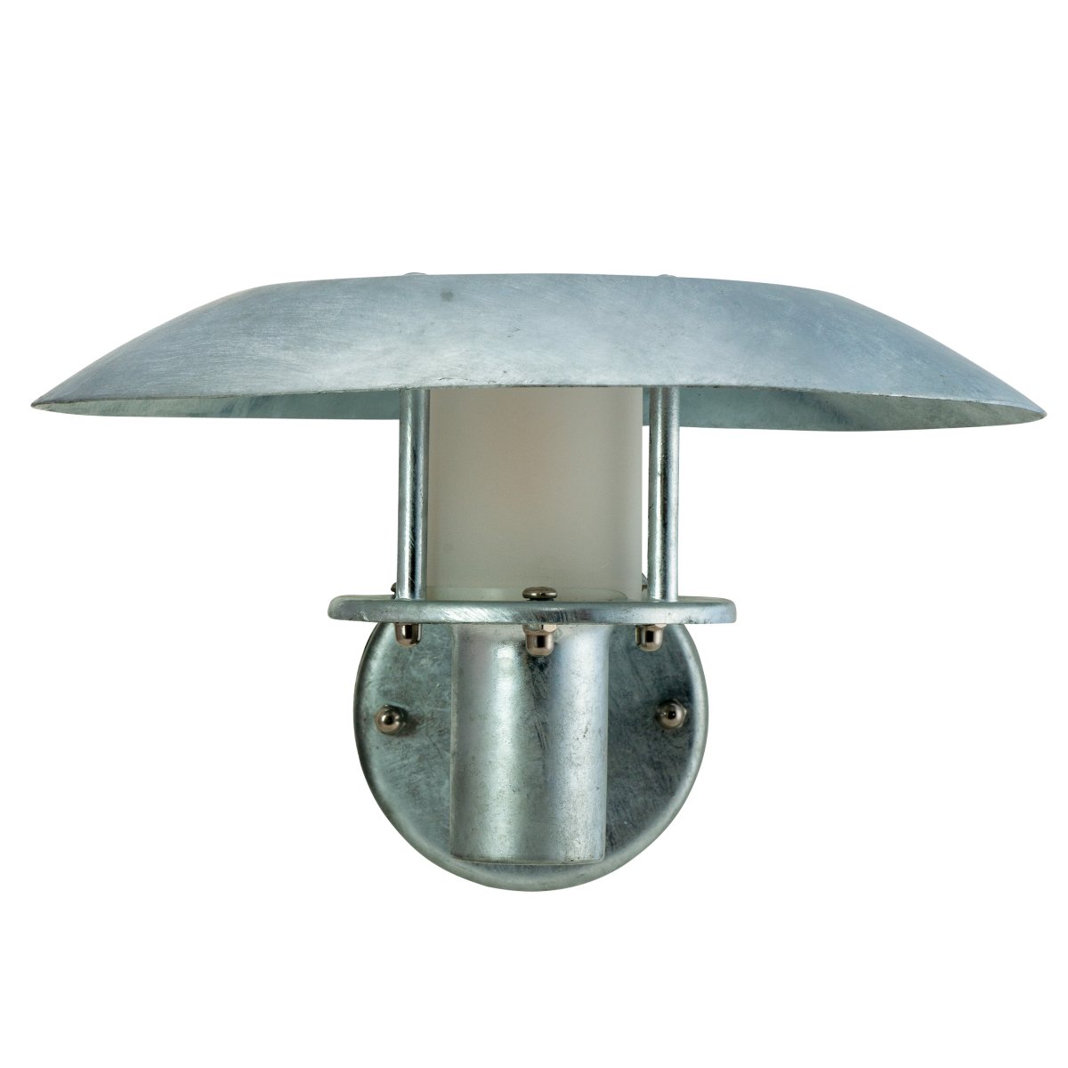 Randers Verzinkt außenlampe Von Dyberg Larsen - Der verzinkte Stahl bietet eine lange Haltbarkeit und der mattierte zylindrische Schirm um die Lichtquelle sorgt für ein angenehmes, blendfreies Licht.