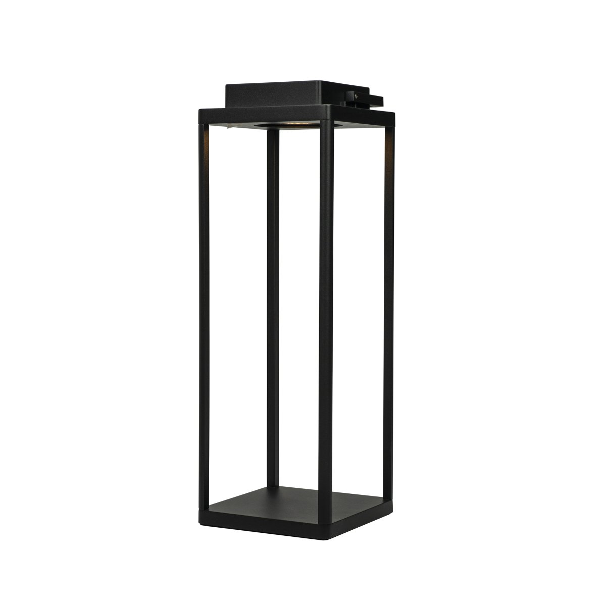 Lucca 44cm Schwarz tragbare Von Dyberg Larsen - Lucca besteht aus beschichtetem Aluminium, kann das ganze Jahr über im Freien verwendet werden und muss nur 3–4 Mal pro Jahr abgewischt werden.