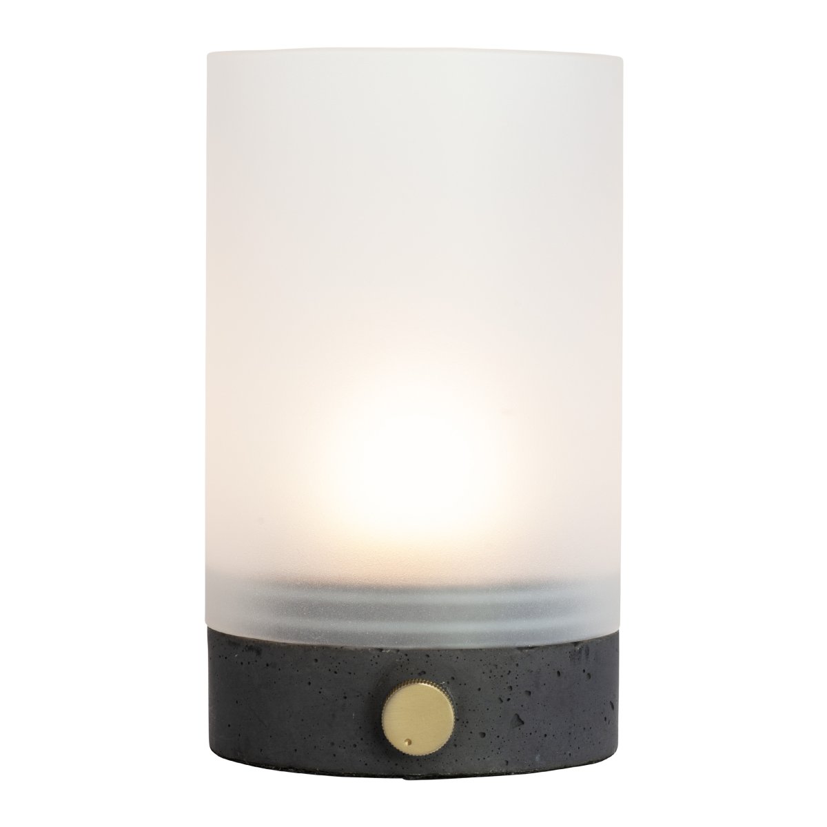 Cozy 20cm Grau tragbare Von Dyberg Larsen - Die gemütliche Tischlampe schafft mit ihrem eleganten Design und ihrer Funktionalität eine warme und einladende Atmosphäre.