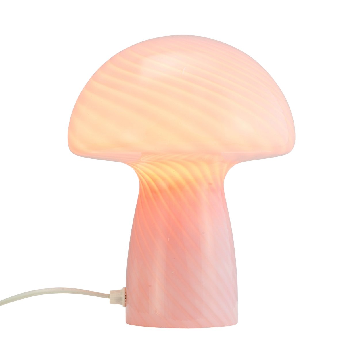 Jenny 23cm Rosa tischlampe Von Dyberg Larsen - Egal, ob sie auf einem Beistelltisch, einer Fensterbank, einem Nachttisch oder einem Schreibtisch platziert wird, die Tischlampe Jenny Mushroom ist ein perfektes Accessoire, das Ihr Zuhause mit seinem Charme und seiner Eleganz bereichert.