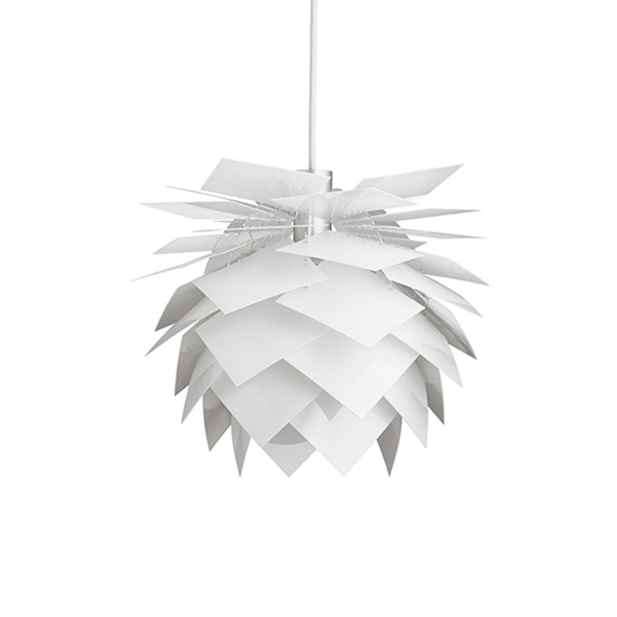 Zoombild von Pineapple Ø35 Weiß hängelampe Von Dyberg Larsen - Pineapple ist eine ausgezeichnete Wahl für alle, die eine Lampe suchen, die sowohl ein dekoratives Detail als auch eine Lichtquelle ist.