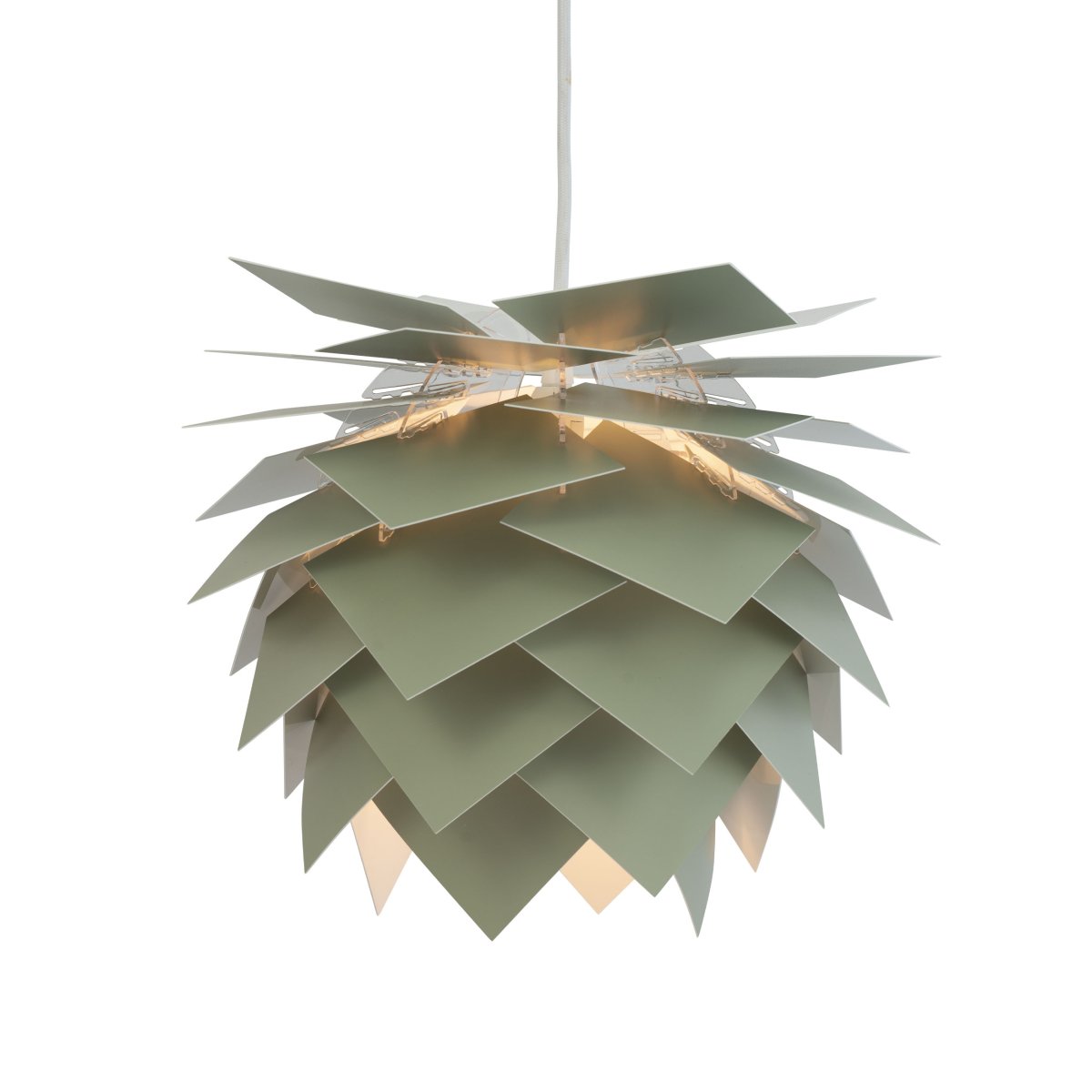 Illumin Ø35 Grün hängelampe Von Dyberg Larsen - Diese Lampe wurde von Frank Kerdil für das sich ständig verändernde Zuhause entworfen und bietet mit ihren austauschbaren Flügeln und dem wiederverwendbaren Design Flexibilität.