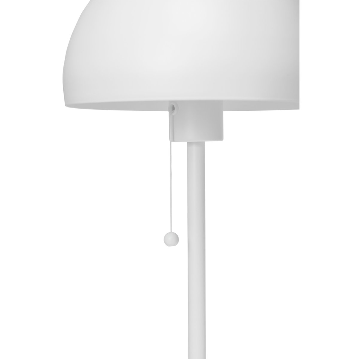 Pyra 60cm Weiß tischlampe Von Dyberg Larsen - Die Lampe gibt im eingeschalteten Zustand ein angenehmes Licht ab und sorgt für eine gemütliche Atmosphäre im Raum.