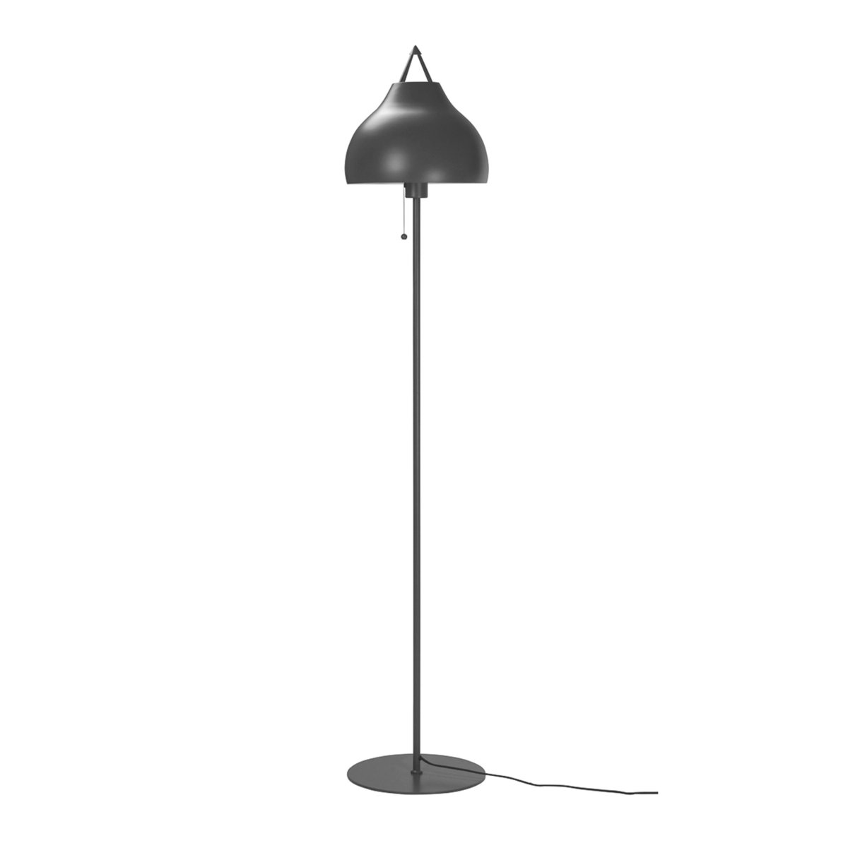 Pyra Grau stehlampe Von Dyberg Larsen - Pyra Stehleuchte in schönem Mattgrau&aring; Die Lampe hat ein klassisches, nordisches Design mit einer großen und eleganten Form, die ein weiches und stimmungsvolles Licht verbreitet.