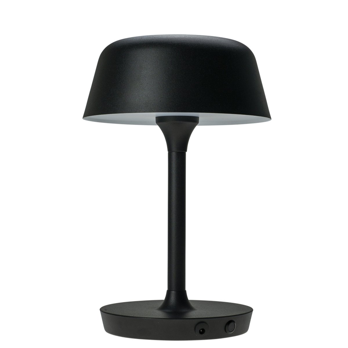 Valencia 30cm Schwarz tragbare Von Dyberg Larsen - Die Lampe ist leicht und kabellos und hat weiche, schöne Kanten.