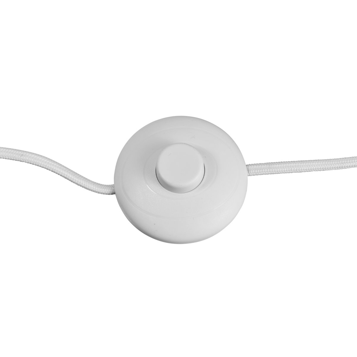 Coast Weiß stehlampe Von Dyberg Larsen - Lieferung mit 1,8 m langem weißem Textilkabel mit Netzschalter.