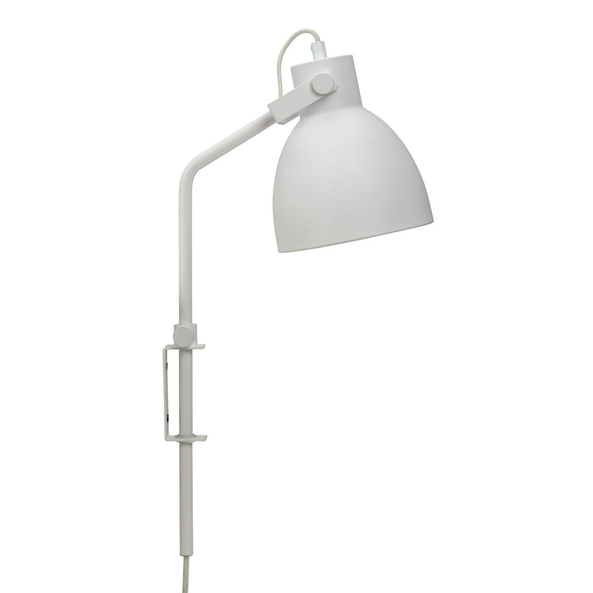 Coast 48cm Weiß wandlampe Von Dyberg Larsen - Für eine optimale Beleuchtung lässt sich die Leuchte seitlich drehen und der Lampenschirm nach oben und unten neigen.