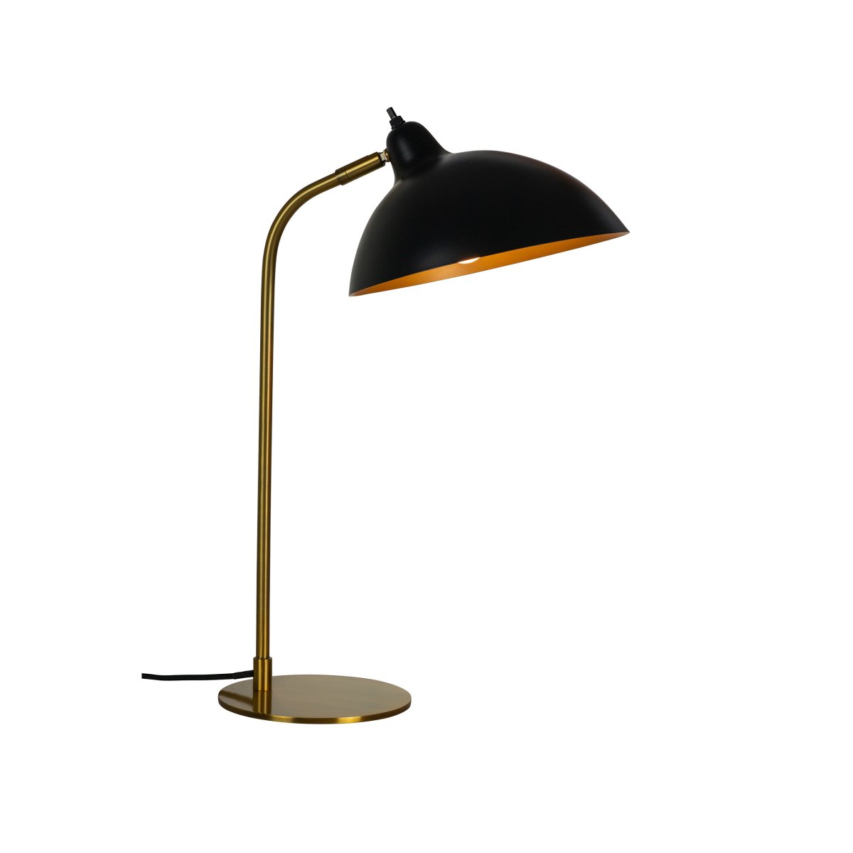 Futura 55cm Messing tischlampe Von Dyberg Larsen - Um die perfekte Atmosphäre zu schaffen, lässt sich der Lampenschirm sowohl neigen als auch drehen.