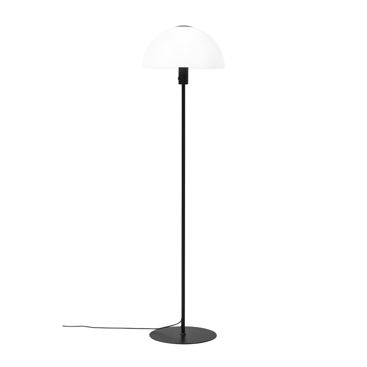 Jazz Schwarz stehlampe Von Dyberg Larsen - Durch das mundgeblasene Glas verteilt sich das Licht wunderbar, perfekt als Allgemeinbeleuchtung im Wohnzimmer.