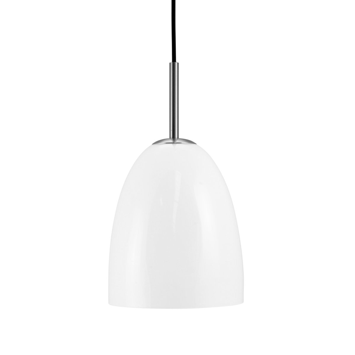 Jazz Ø18 Gebürsteter Stahl hängelampe Von Dyberg Larsen - Das Design der Lampe verbreitet ein weiches und angenehmes Licht und schafft eine warme und einladende Atmosph&auml;re.