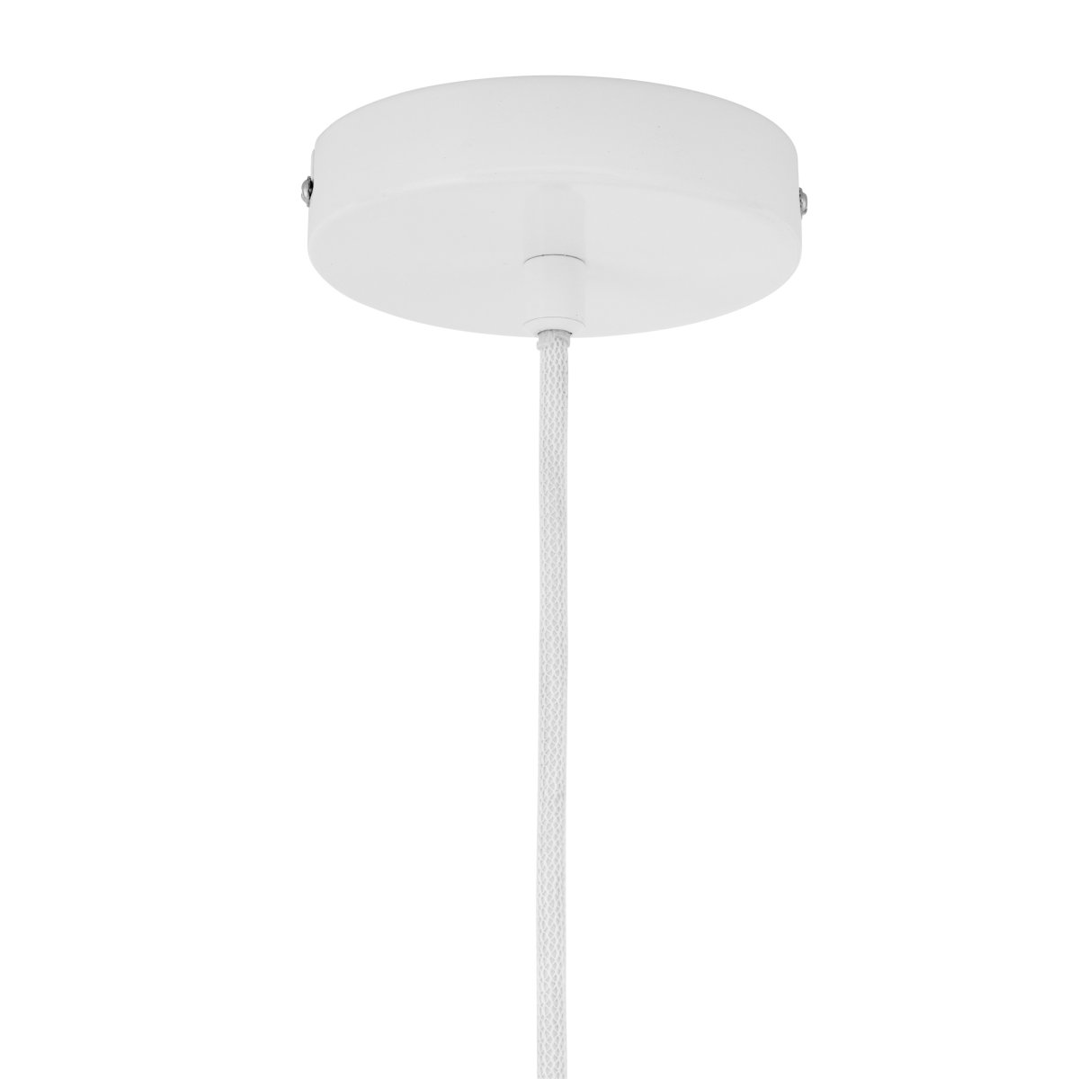 Haipot Ø23 Weiß hängelampe Von Dyberg Larsen - Die Haipot-Lampe hat einen eleganten Lampenschirm aus Opalglas und einen weißen Metallschirm.