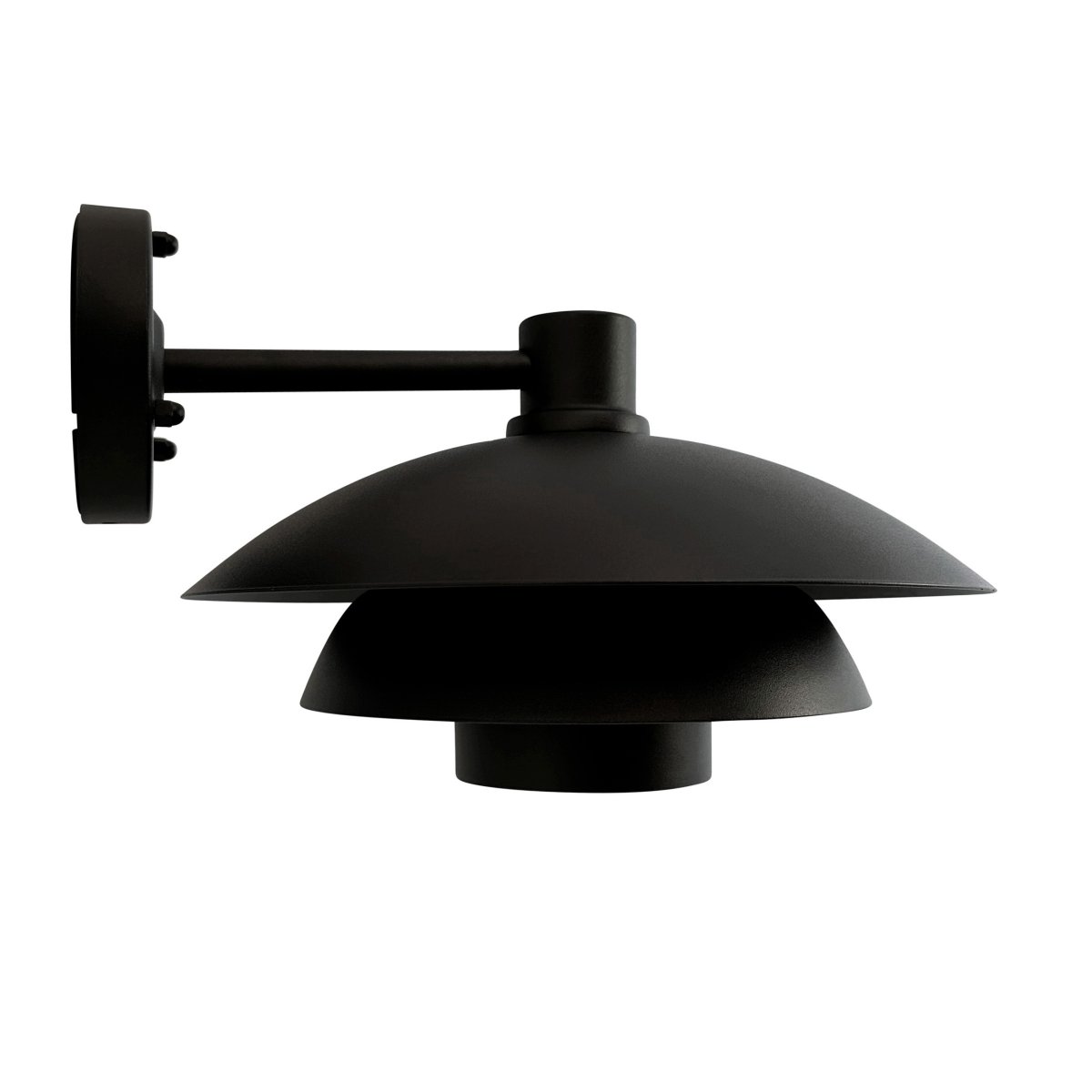 Morph Schwarz außenlampe Von Dyberg Larsen - Schaffen Sie mit der Morph-Außenbeleuchtung aus wunderschönem schwarzem Metall eine einladende Atmosphäre vor Ihrer Haustür.