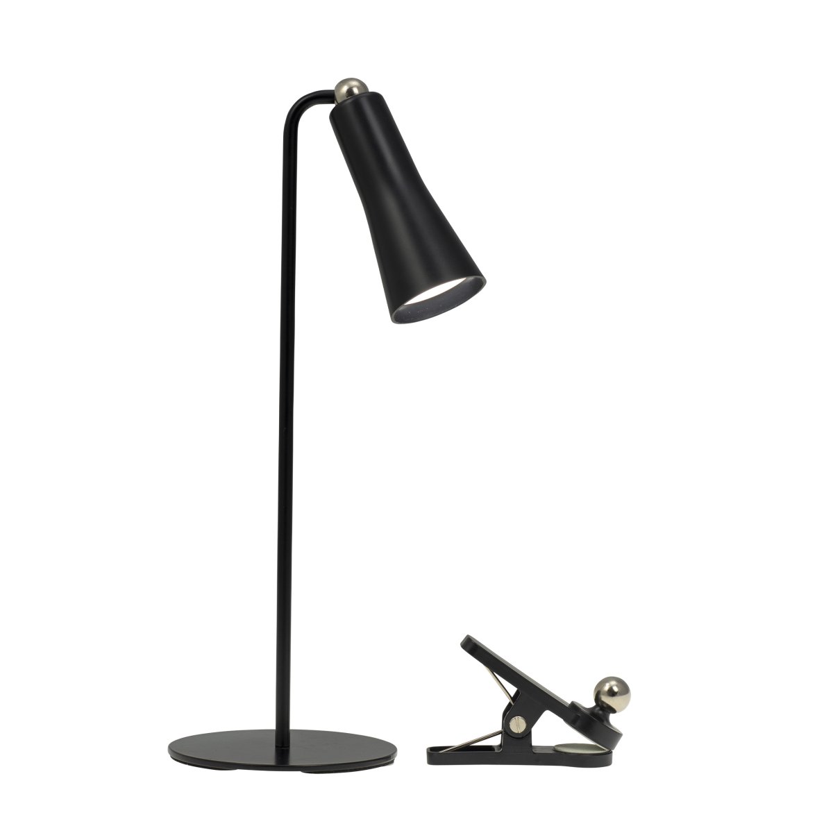 4 In One 38cm Schwarz schreibtischlampe Von Dyberg Larsen - Dank Klemme und Wandfassung lässt sich die Lampe ganz einfach dort platzieren, wo zusätzliches Licht benötigt wird.