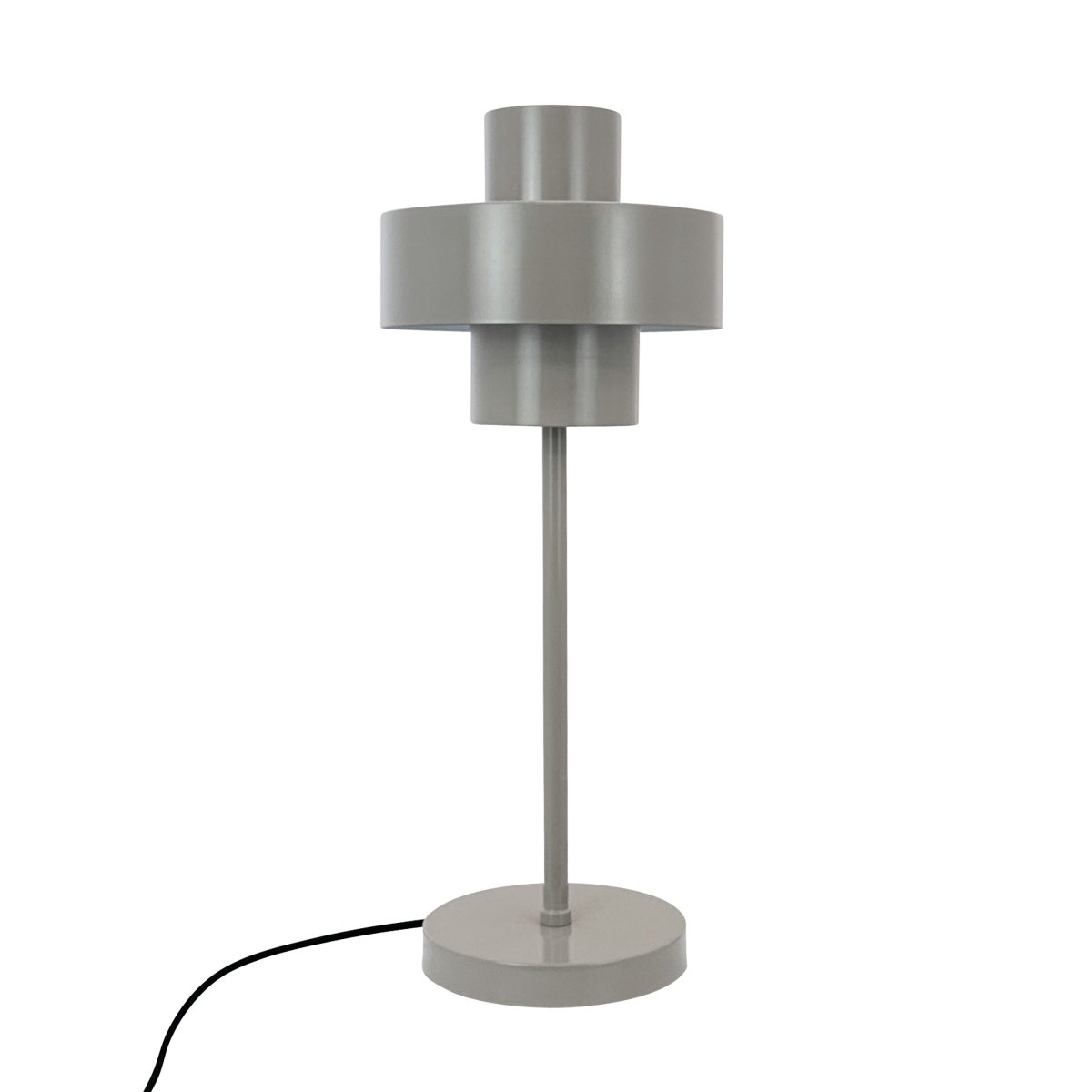 Stoke 50cm Warmes Grau tischlampe Von Dyberg Larsen - Erhältlich in mehreren Farben und mit einem Netzschalter am Kabel zur einfachen Verwendung.