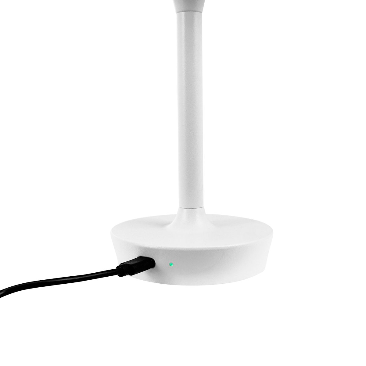 Flow 25cm Weiß tragbare Von Dyberg Larsen - Die Lampe ist kabellos und leicht zu bewegen, sodass Sie sie überall aufstellen können.
