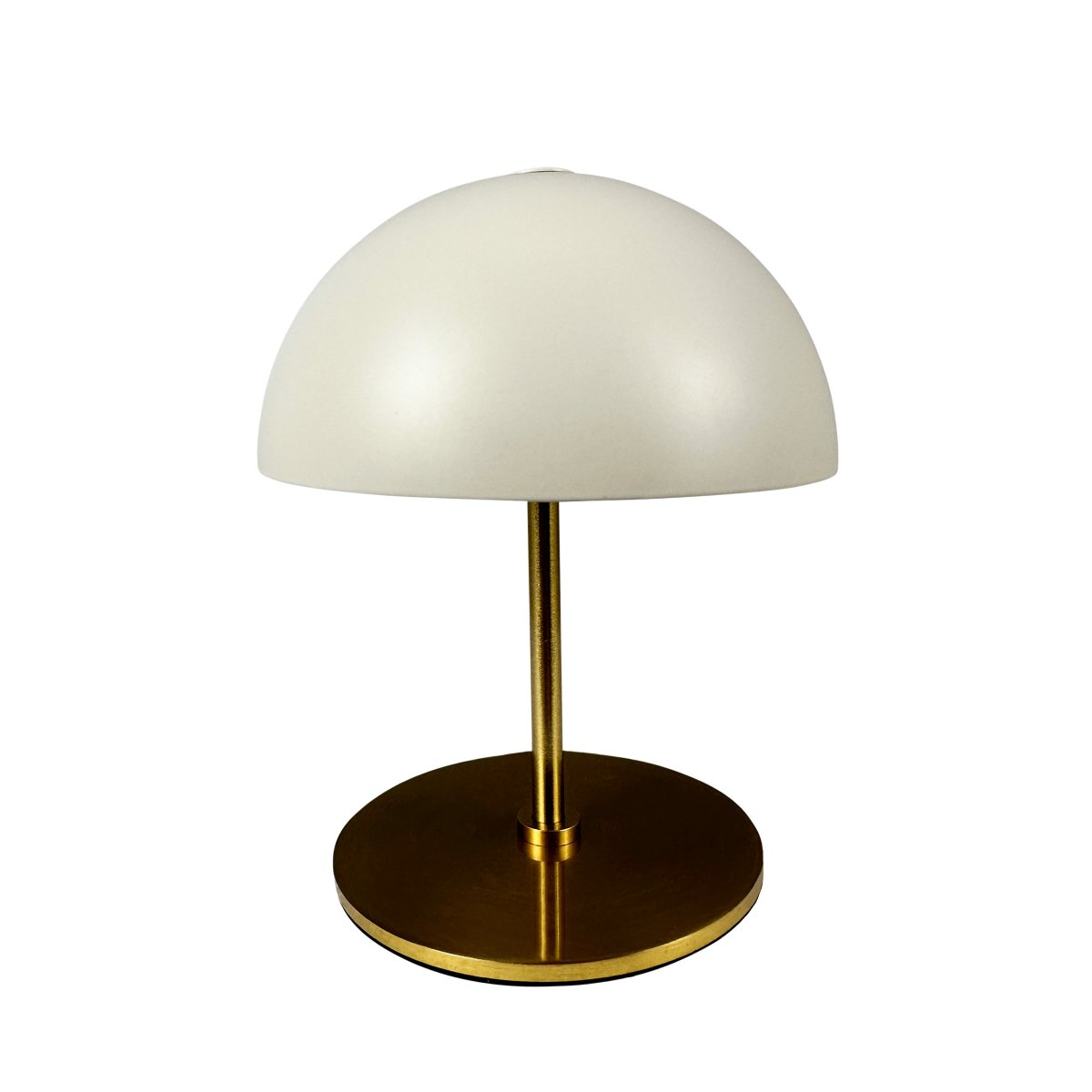Along set 20cm Beige tragbare Von Dyberg Larsen - Die Along Mini-Tischleuchten mit integrierter LED- und Touch-Technologie vereinen zeitloses Design und Harmonie.
