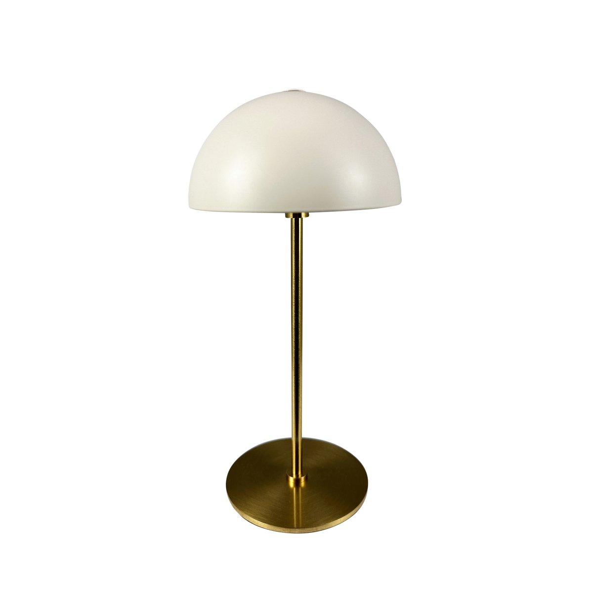 Along set 20cm Beige tragbare Von Dyberg Larsen - Die Along Mini-Tischleuchten mit integrierter LED- und Touch-Technologie vereinen zeitloses Design und Harmonie.