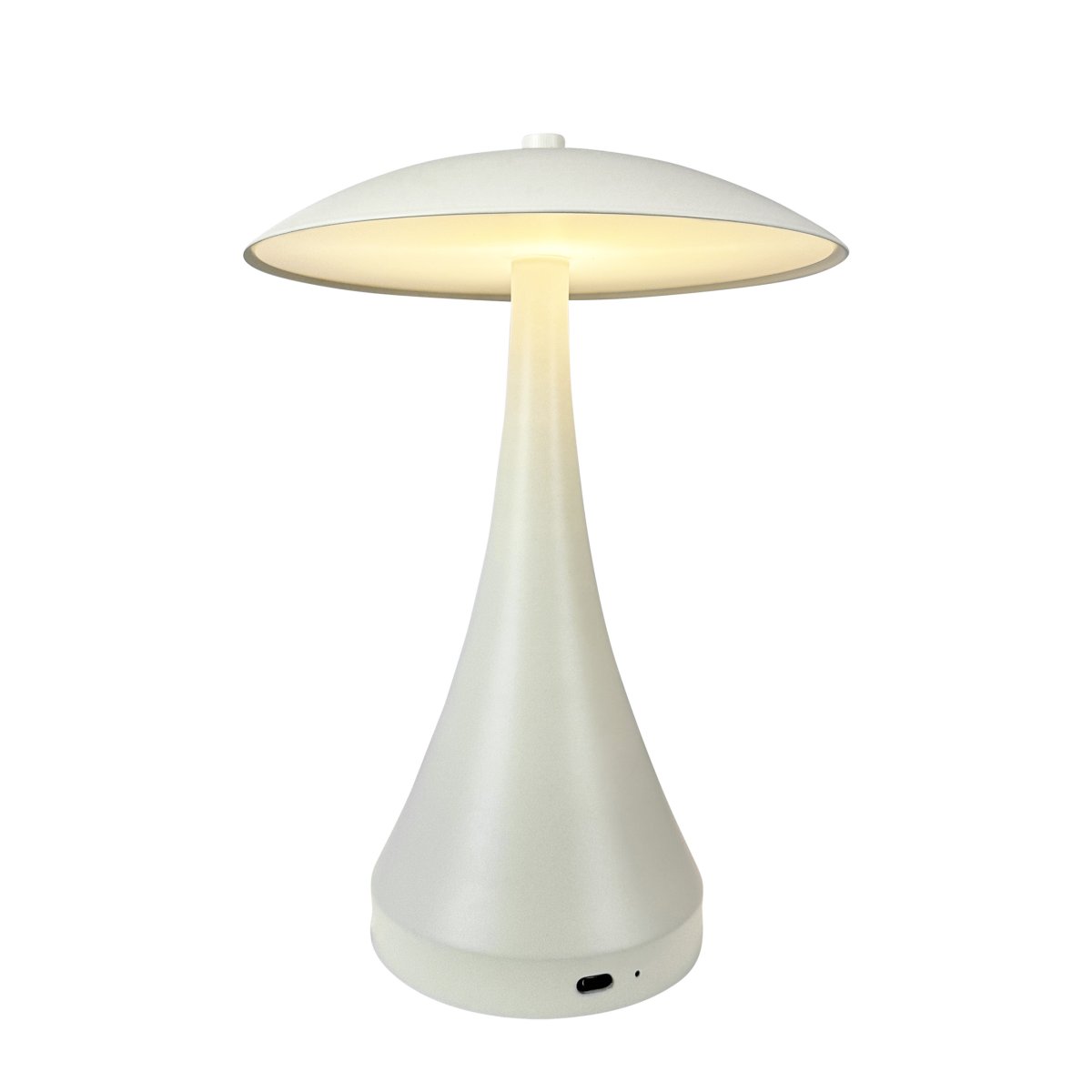 Vienna 28cm Cremeweiß tragbare Von Dyberg Larsen - Die Lampe eignet sich sowohl für den Innen- als auch für den Außenbereich sowie für die Terrasse oder den Balkon.