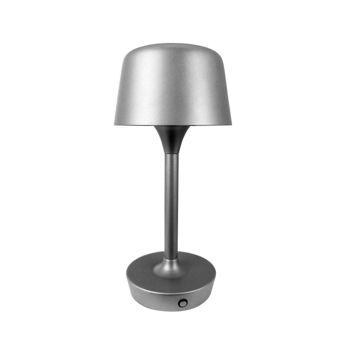 Flow 25cm Silber tragbare Von Dyberg Larsen - Die Lampe ist kabellos und leicht zu bewegen, sodass Sie sie überall aufstellen können.