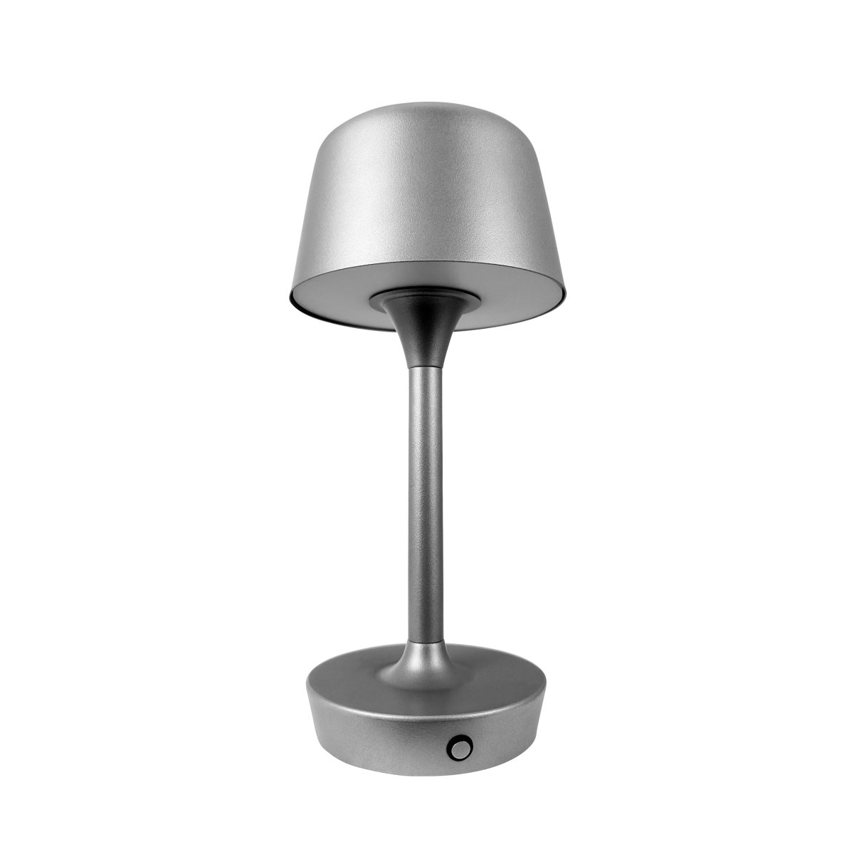 Flow 25cm Silber tragbare Von Dyberg Larsen - Die Lampe ist kabellos und leicht zu bewegen, sodass Sie sie überall aufstellen können.