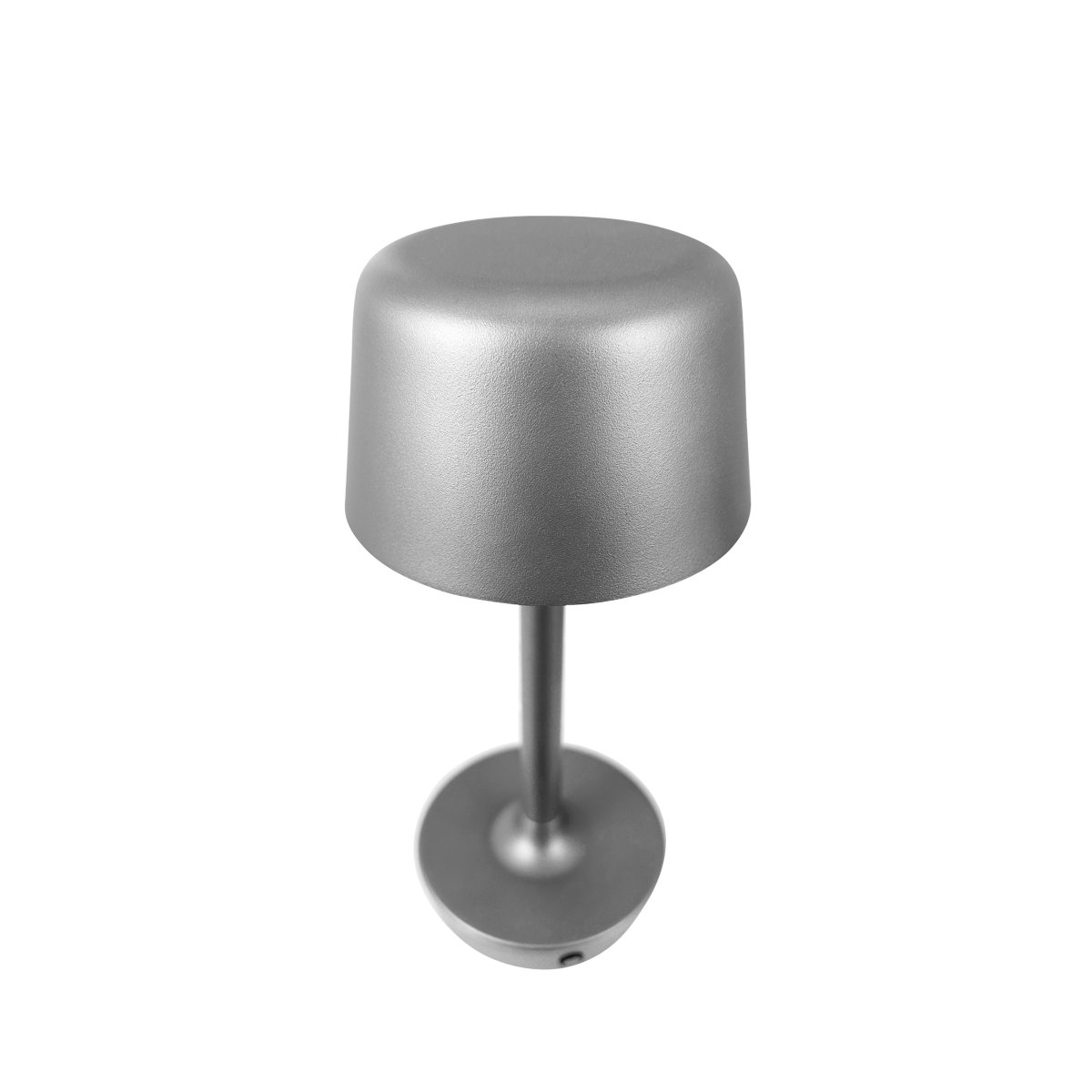 Flow 25cm Silber tragbare Von Dyberg Larsen - Die Lampe ist kabellos und leicht zu bewegen, sodass Sie sie überall aufstellen können.