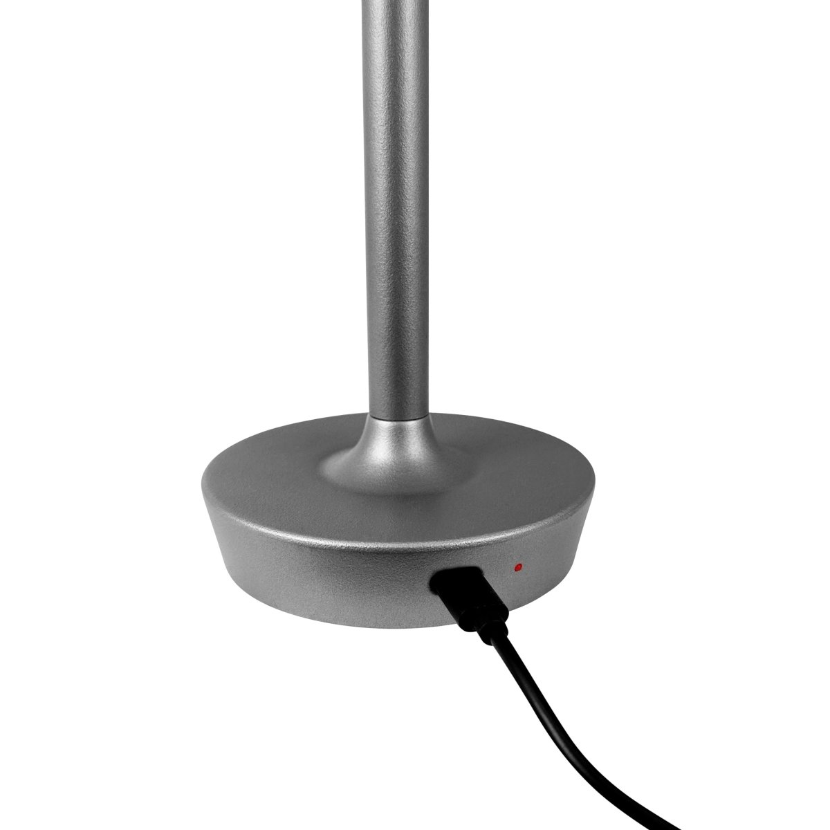 Flow 25cm Silber tragbare Von Dyberg Larsen - Die Lampe ist kabellos und leicht zu bewegen, sodass Sie sie überall aufstellen können.
