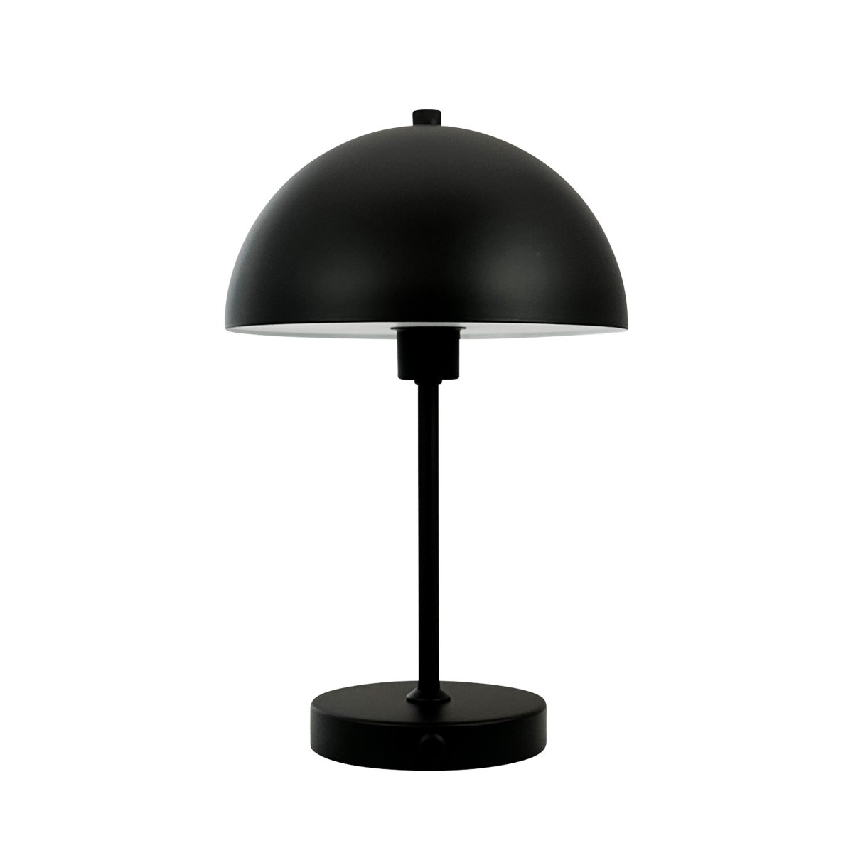 Stockholm 30cm Schwarz tragbare Von Dyberg Larsen - Die praktische Akkuanzeige zeigt deutlich an, wann es Zeit zum Aufladen ist und bei voller Ladung leuchtet das Licht mit einer Akkuladung bis zu 6 Stunden lang.