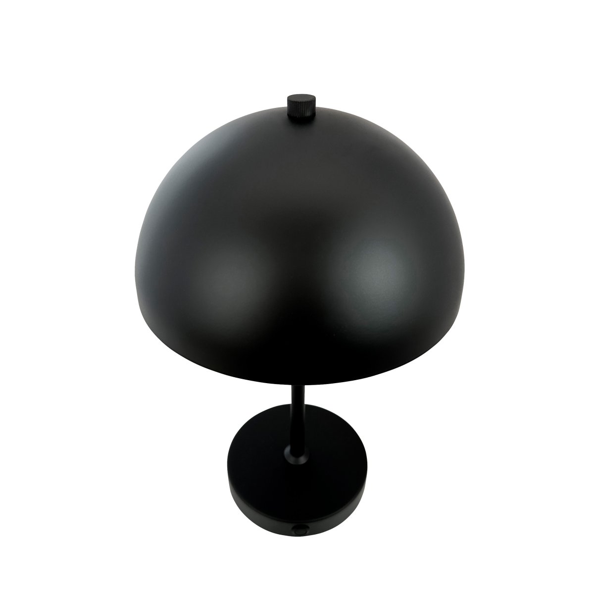 Stockholm 30cm Schwarz tragbare Von Dyberg Larsen - Die praktische Akkuanzeige zeigt deutlich an, wann es Zeit zum Aufladen ist und bei voller Ladung leuchtet das Licht mit einer Akkuladung bis zu 6 Stunden lang.