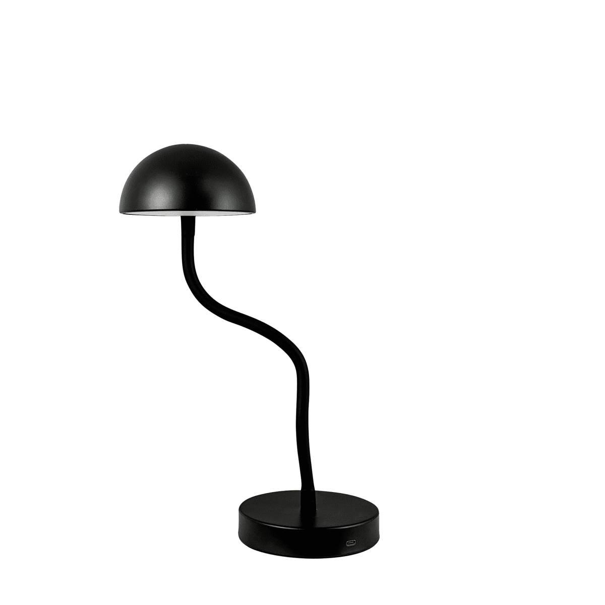 Fonzy 38cm Schwarz tragbare Von Dyberg Larsen - Fonzy bordslampa &auml;r b&aring;de rolig och praktisk, och dess flexibilitet g&ouml;r den till ett perfekt val f&ouml;r den som vill ha en lampa som &auml;r b&aring;de funktionell och stilren.