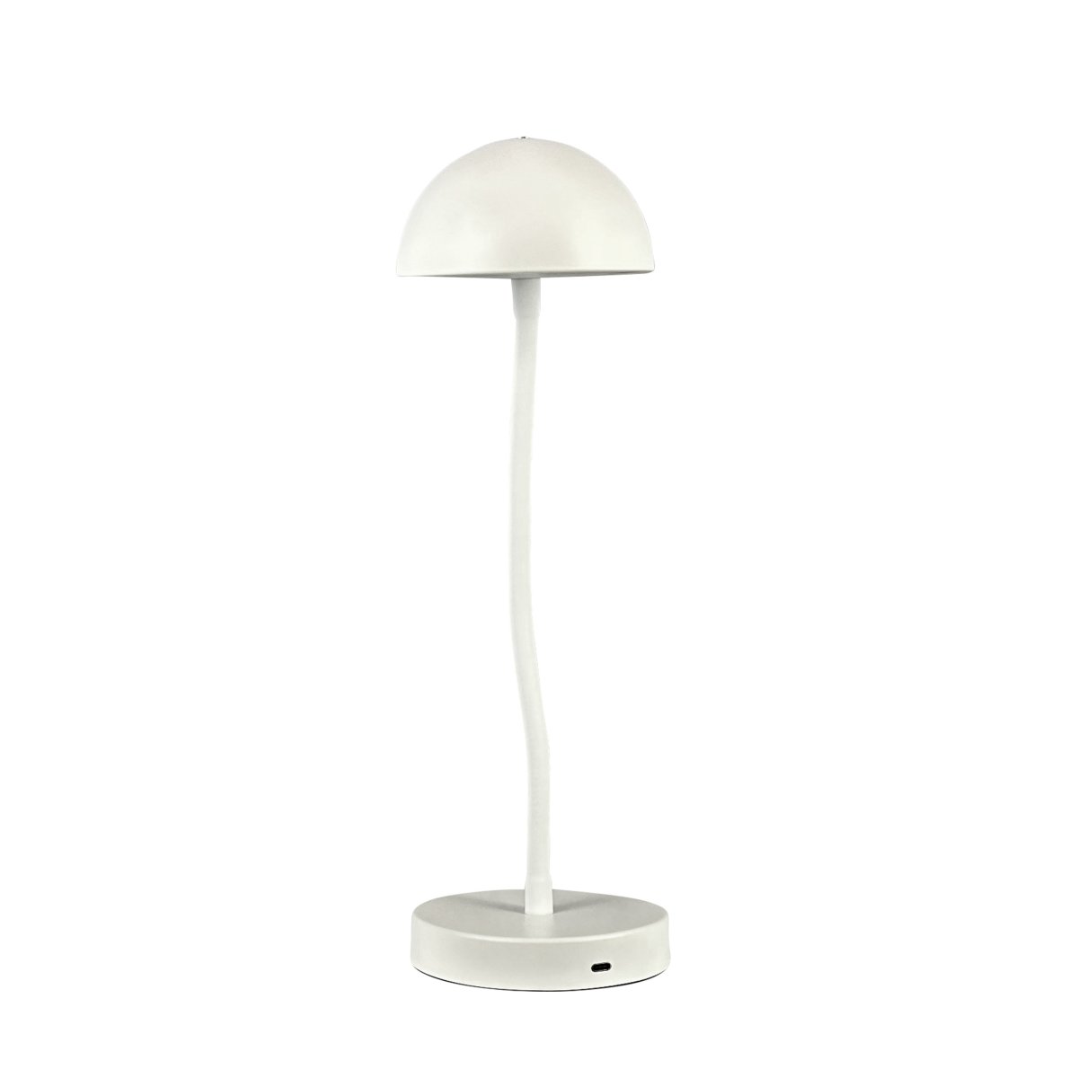 Fonzy 38cm Weiß tragbare Von Dyberg Larsen - Fonzy bordslampa &auml;r b&aring;de rolig och praktisk, och dess flexibilitet g&ouml;r den till ett perfekt val f&ouml;r den som vill ha en lampa som &auml;r b&aring;de funktionell och stilren.