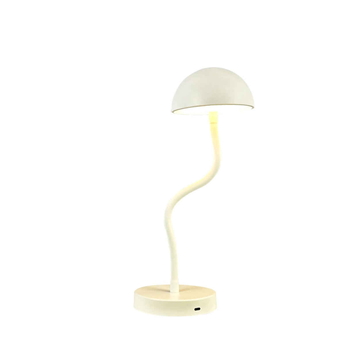 Fonzy 38cm Weiß tragbare Von Dyberg Larsen - Fonzy bordslampa &auml;r b&aring;de rolig och praktisk, och dess flexibilitet g&ouml;r den till ett perfekt val f&ouml;r den som vill ha en lampa som &auml;r b&aring;de funktionell och stilren.