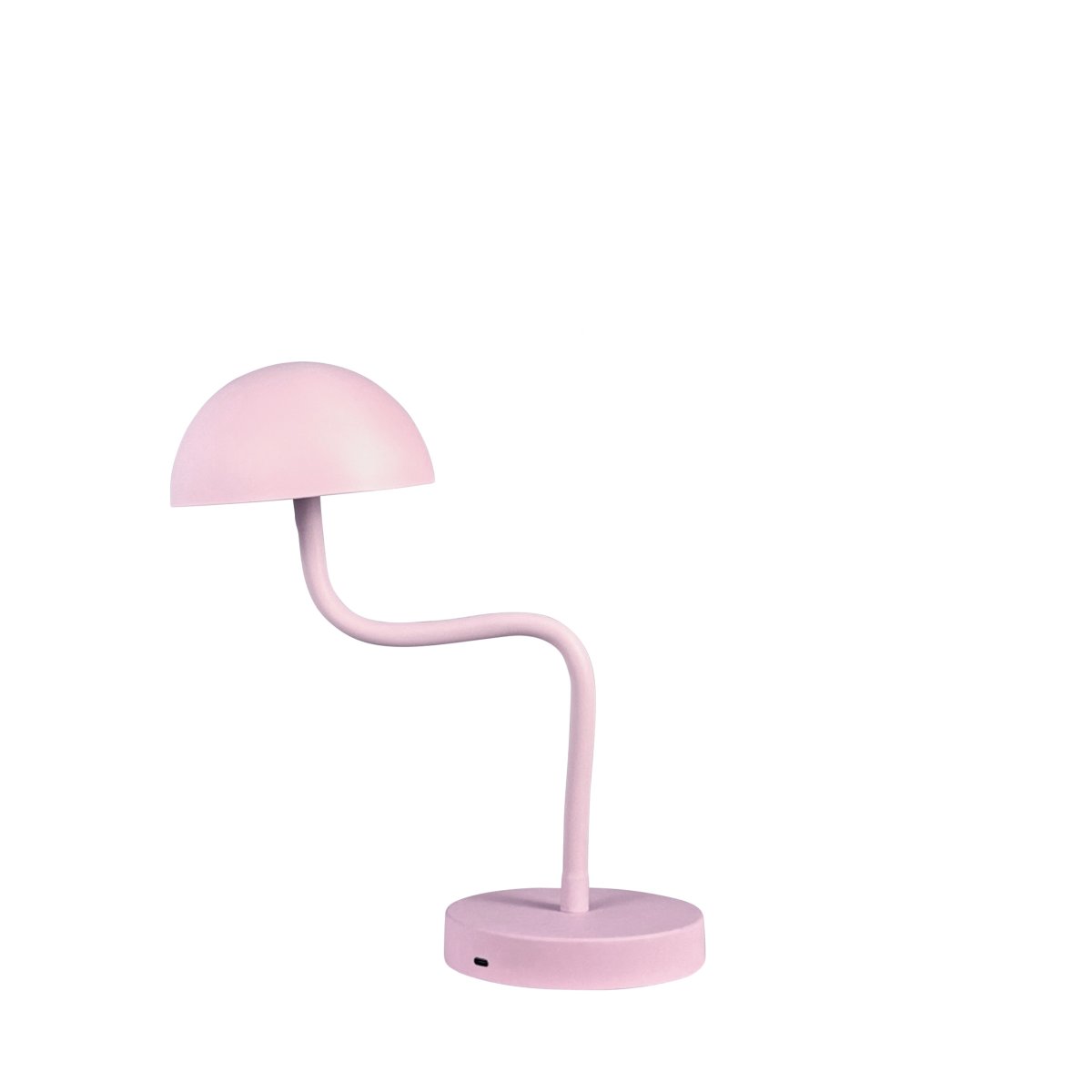 Fonzy 38cm Rosa tragbare Von Dyberg Larsen - Fonzy bordslampa &auml;r b&aring;de rolig och praktisk, och dess flexibilitet g&ouml;r den till ett perfekt val f&ouml;r den som vill ha en lampa som &auml;r b&aring;de funktionell och stilren.