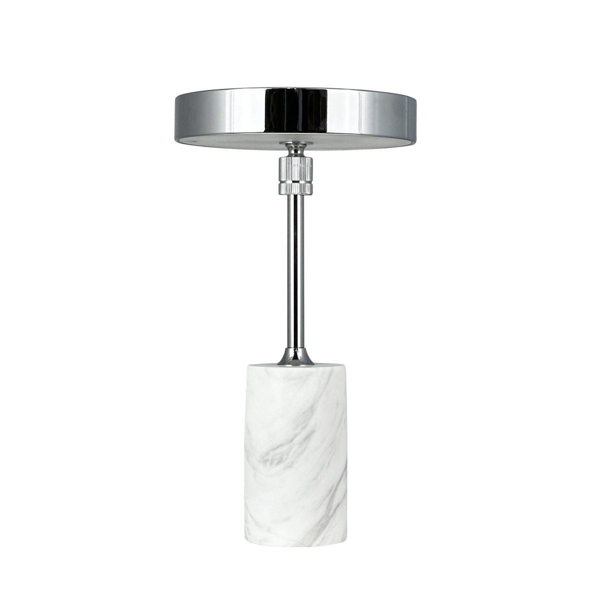 Starlight LED 25cm Chrom tragbare Von Dyberg Larsen - Med tre ljusstyrkeniv&aring;er och ett justerbart lamphuvud kan du enkelt kontrollera b&aring;de intensitet och riktning &ndash; perfekt f&ouml;r arbete, l&auml;sning eller att skapa en mysig atmosf&auml;r.