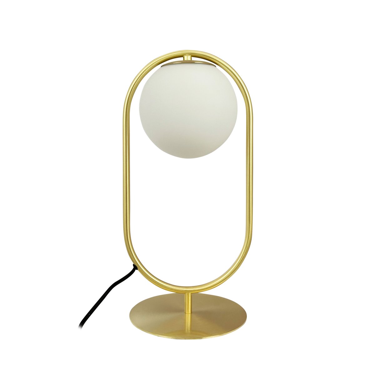 Reims 40cm Messing/Weiß tischlampe Von Dyberg Larsen - Ergänzen Sie Ihr Zuhause mit der Tischleuchte Reims für eine anspruchsvolle und elegante Beleuchtungslösung.