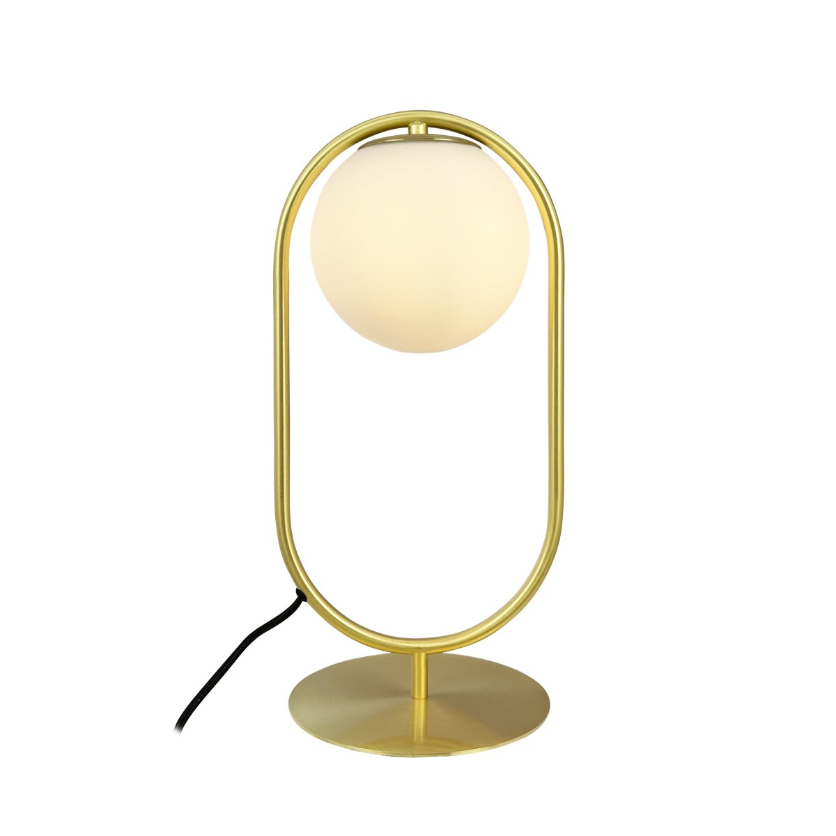 Reims 40cm Messing/Weiß tischlampe Von Dyberg Larsen - Ergänzen Sie Ihr Zuhause mit der Tischleuchte Reims für eine anspruchsvolle und elegante Beleuchtungslösung.