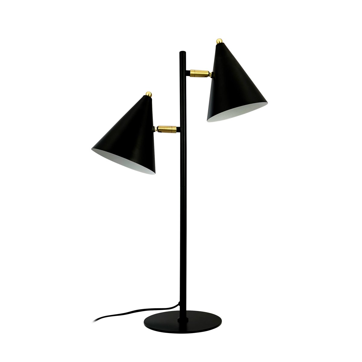 Rouen 65cm Schwarz tischlampe Von Dyberg Larsen - Die Tischleuchte Rouen sorgt für eine ausgewogene und angenehme Beleuchtung und ist somit sowohl praktisch als auch ästhetisch ansprechend.