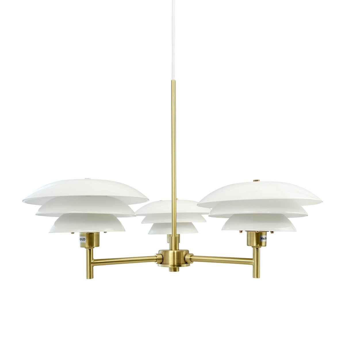 DL20 Ø50 Messing hängelampe Von Dyberg Larsen - Der Kronleuchter DL20 schafft nicht nur Licht, sondern auch ein Gefühl von Luxus und zeitloser Schönheit in Ihrem Zuhause.