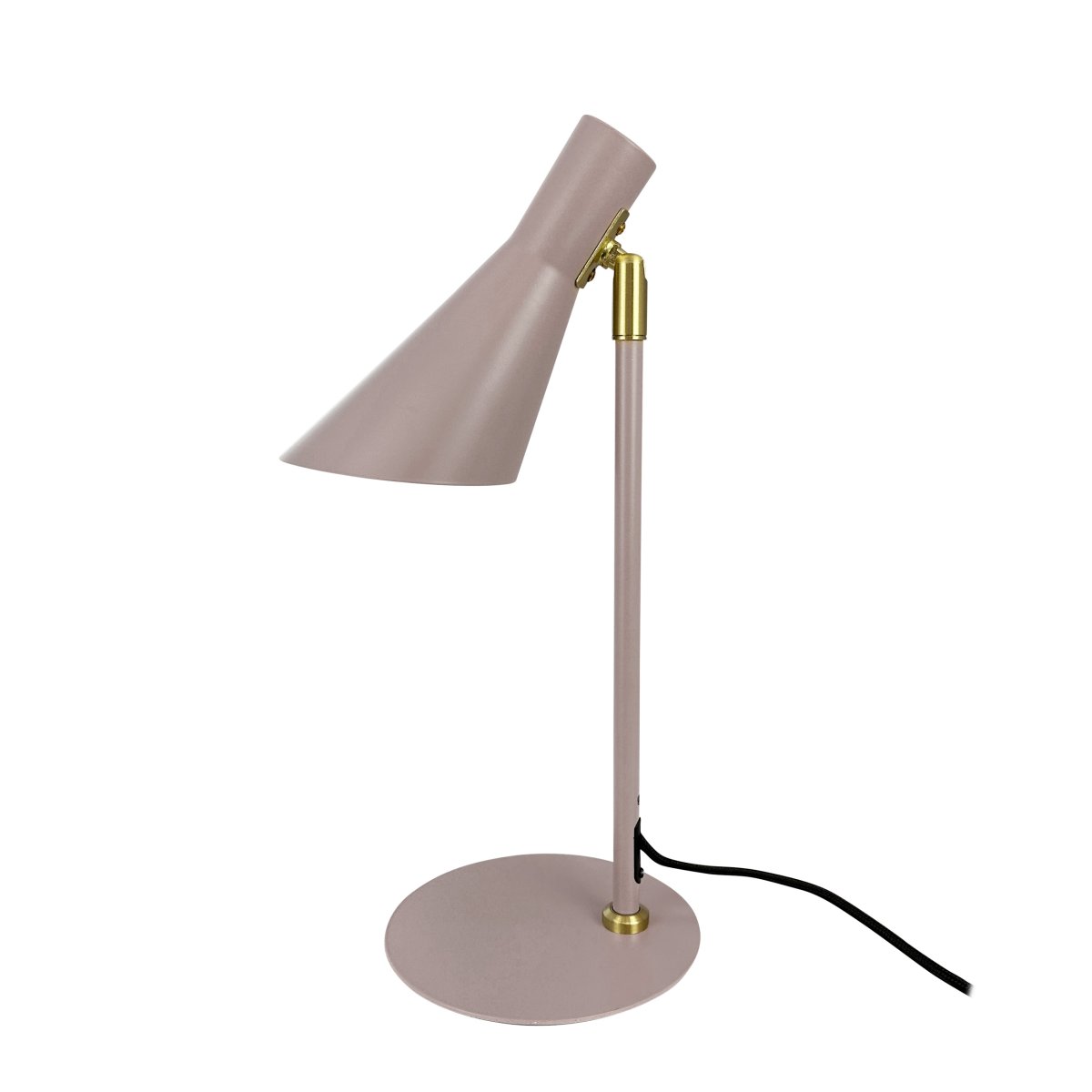 DL12 Mini 40cm Beige schreibtischlampe Von Dyberg Larsen - Ihr Schirm ist dreh- und neigbar, sodass Sie das Licht ganz einfach nach Bedarf ausrichten können.