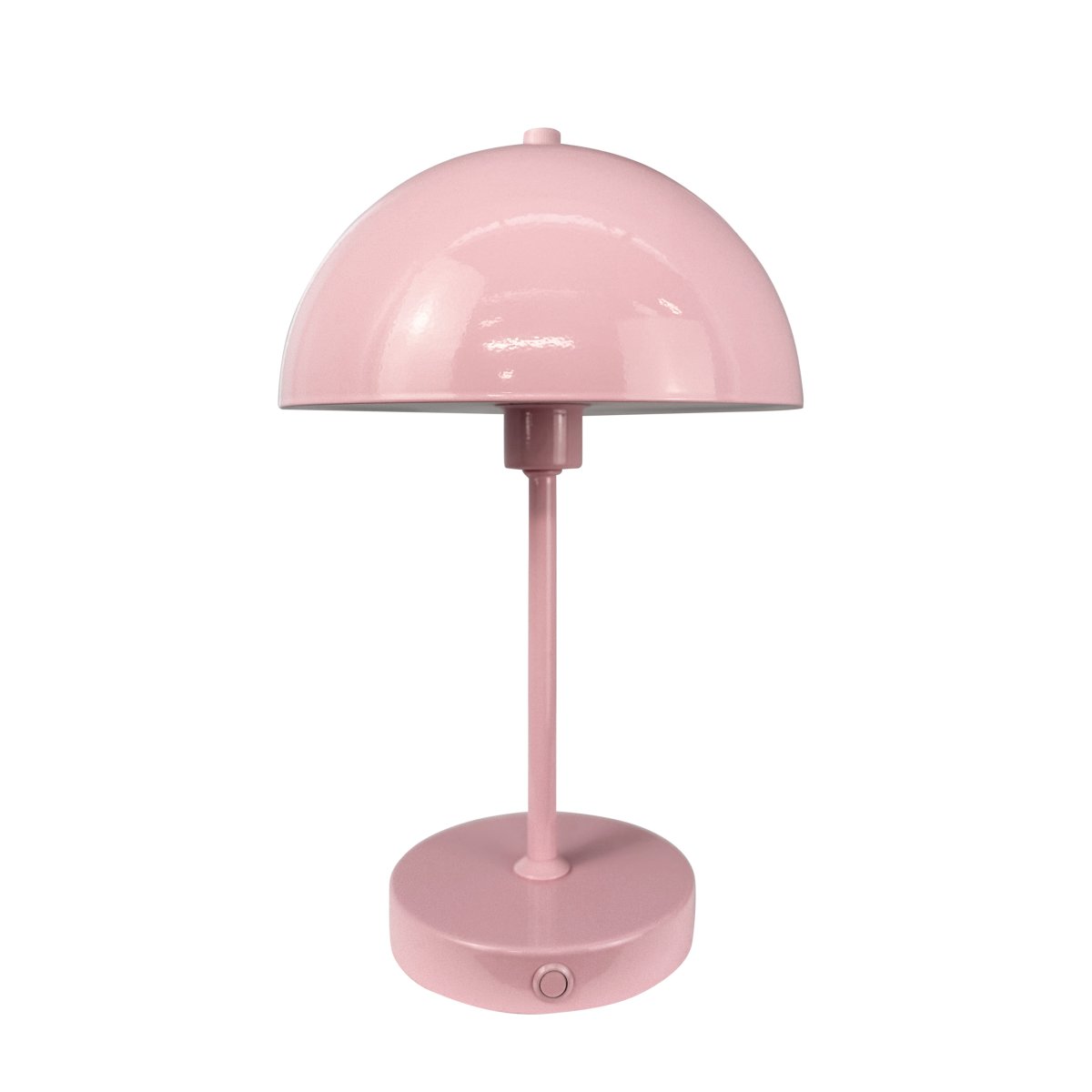 Stockholm 30cm Rosa tragbare Von Dyberg Larsen - Die praktische Akkuanzeige zeigt deutlich an, wann es Zeit zum Aufladen ist und bei voller Ladung leuchtet das Licht mit einer Akkuladung bis zu 6 Stunden lang.