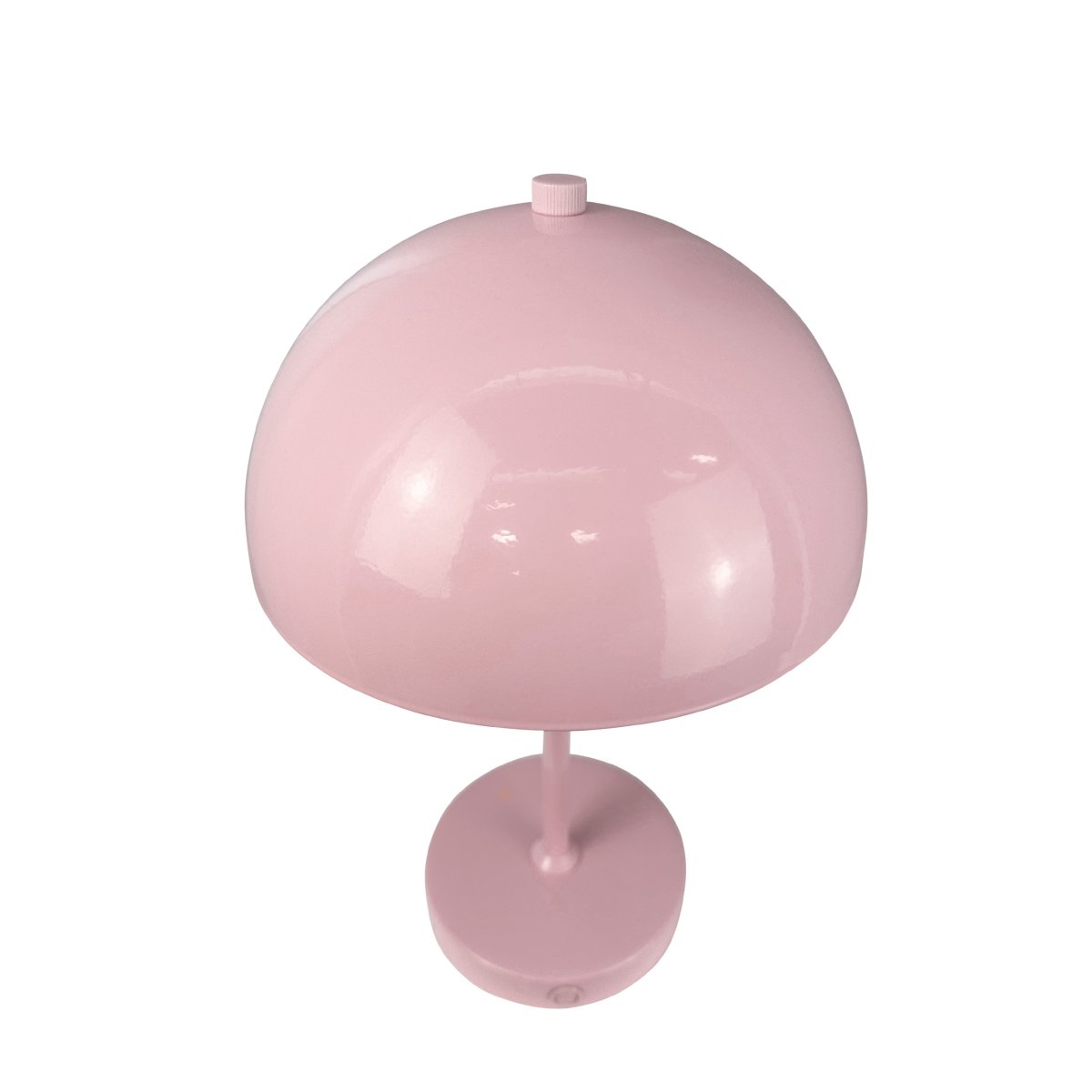 Stockholm 30cm Rosa tragbare Von Dyberg Larsen - Die praktische Akkuanzeige zeigt deutlich an, wann es Zeit zum Aufladen ist und bei voller Ladung leuchtet das Licht mit einer Akkuladung bis zu 6 Stunden lang.