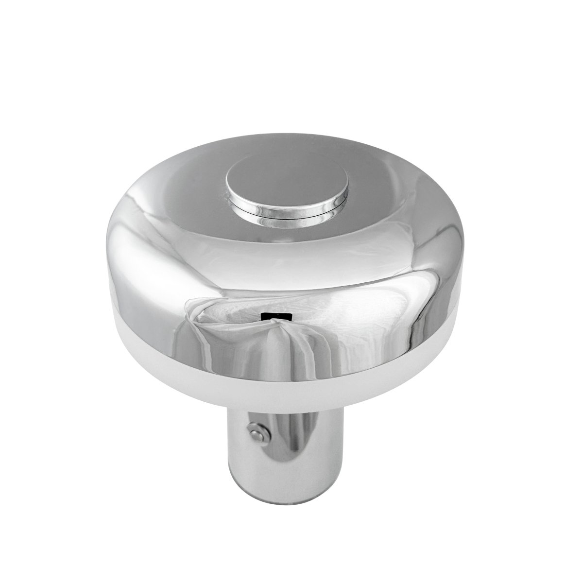 Porter 16cm Chrom tragbare Von Dyberg Larsen - Die wiederaufladbare LED-Tischleuchte Porter ist eine moderne und funktionale Leuchte mit einzigartigem Design, bei dem das Licht vom Rand kommt und so für ein angenehmes und gleichmäßiges Licht sorgt.