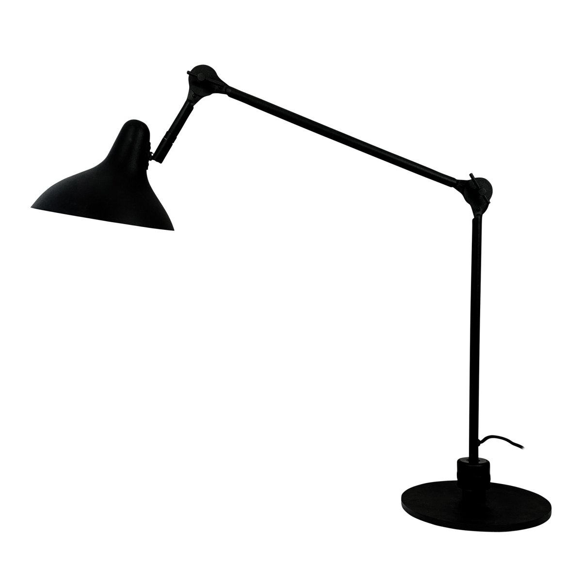 Lotus 85cm Schwarz schreibtischlampe Von Dyberg Larsen - Eine ideale Lösung für alle, die sowohl eine praktische Beleuchtung als auch ein stilvolles Designelement für ihren Schreibtisch oder ihr Arbeitszimmer suchen.