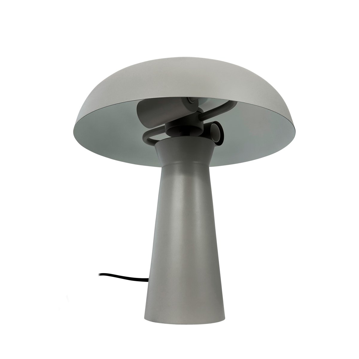 Iris 28cm Grau tischlampe Von Dyberg Larsen - Die Lampe verbreitet ein angenehmes und gleichm&auml;&szlig;iges Licht und eignet sich daher ideal, um im Schlafzimmer, Wohnzimmer oder Flur eine entspannte Atmosph&auml;re zu schaffen.