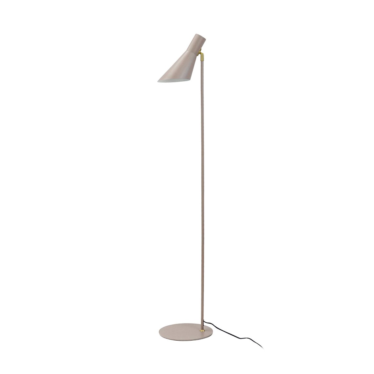 DL12 Beige stehlampe Von Dyberg Larsen - Die Leuchte ist aus Metall gefertigt und verf&uuml;gt &uuml;ber einen verstellbaren Lampenschirm, der sich neigen und drehen l&auml;sst.