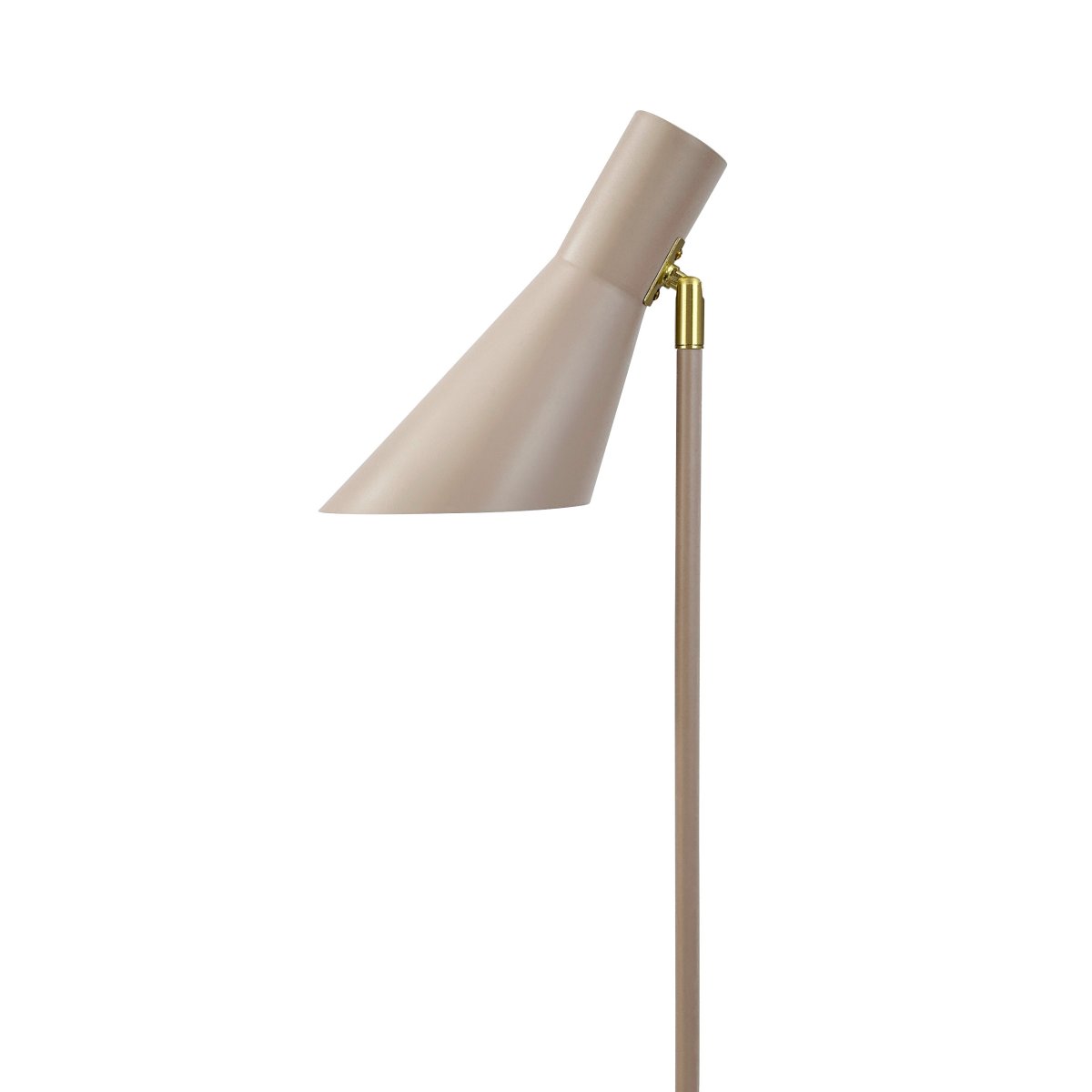 DL12 Beige stehlampe Von Dyberg Larsen - Die Leuchte ist aus Metall gefertigt und verf&uuml;gt &uuml;ber einen verstellbaren Lampenschirm, der sich neigen und drehen l&auml;sst.