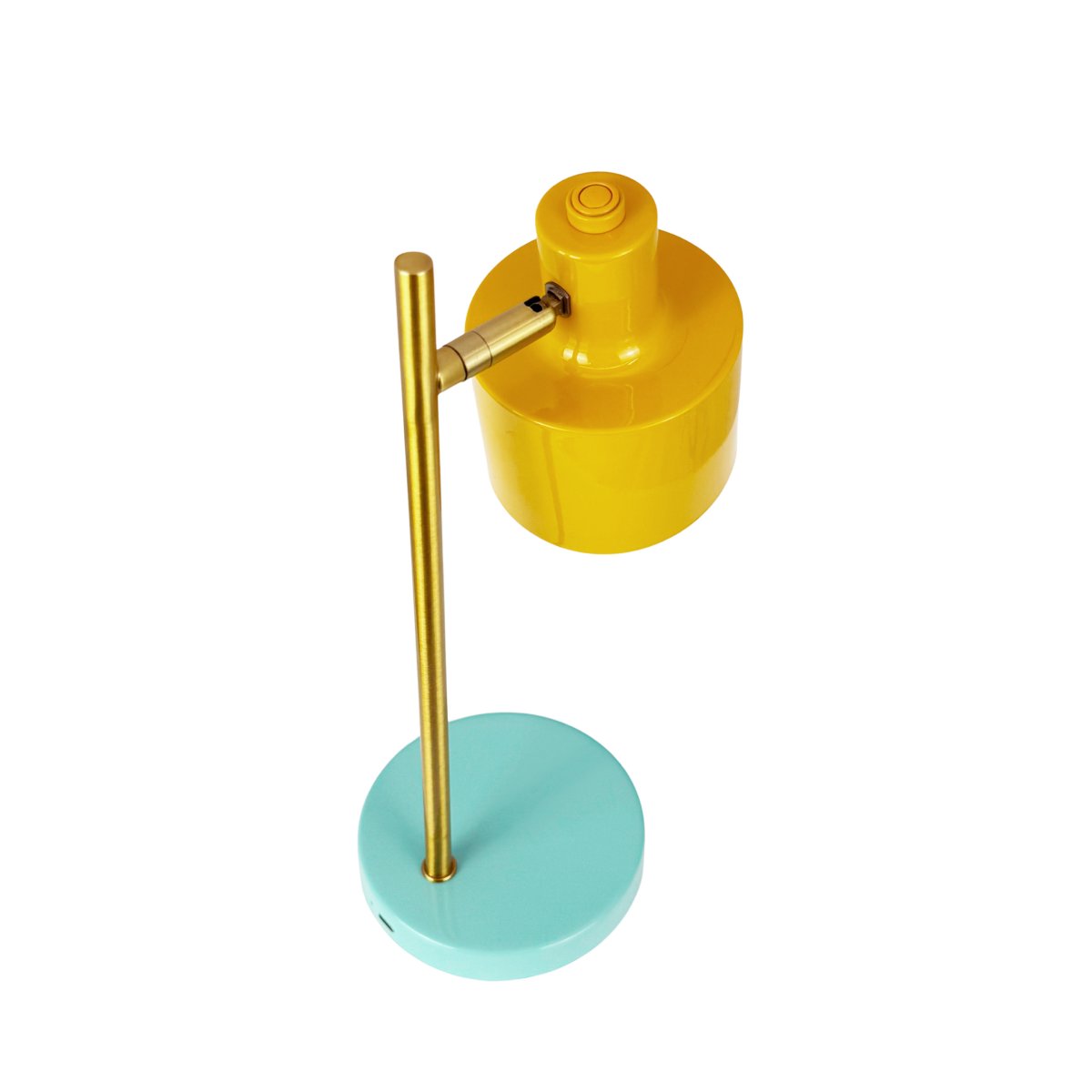 Ocean Mini 28cm Mehrfarbig tragbare Von Dyberg Larsen - Die Ocean Mini ist eine kompakte und wiederaufladbare Version der beliebten Tischleuchte, die Retro-Design mit moderner Funktionalit&auml;t vereint.