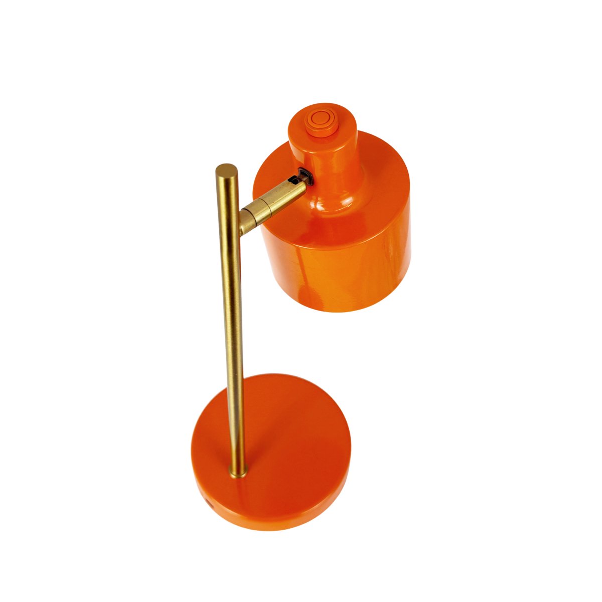 Ocean Mini 28cm Orange tragbare Von Dyberg Larsen - Die Ocean Mini ist eine kompakte und wiederaufladbare Version der beliebten Tischleuchte, die Retro-Design mit moderner Funktionalit&auml;t vereint.