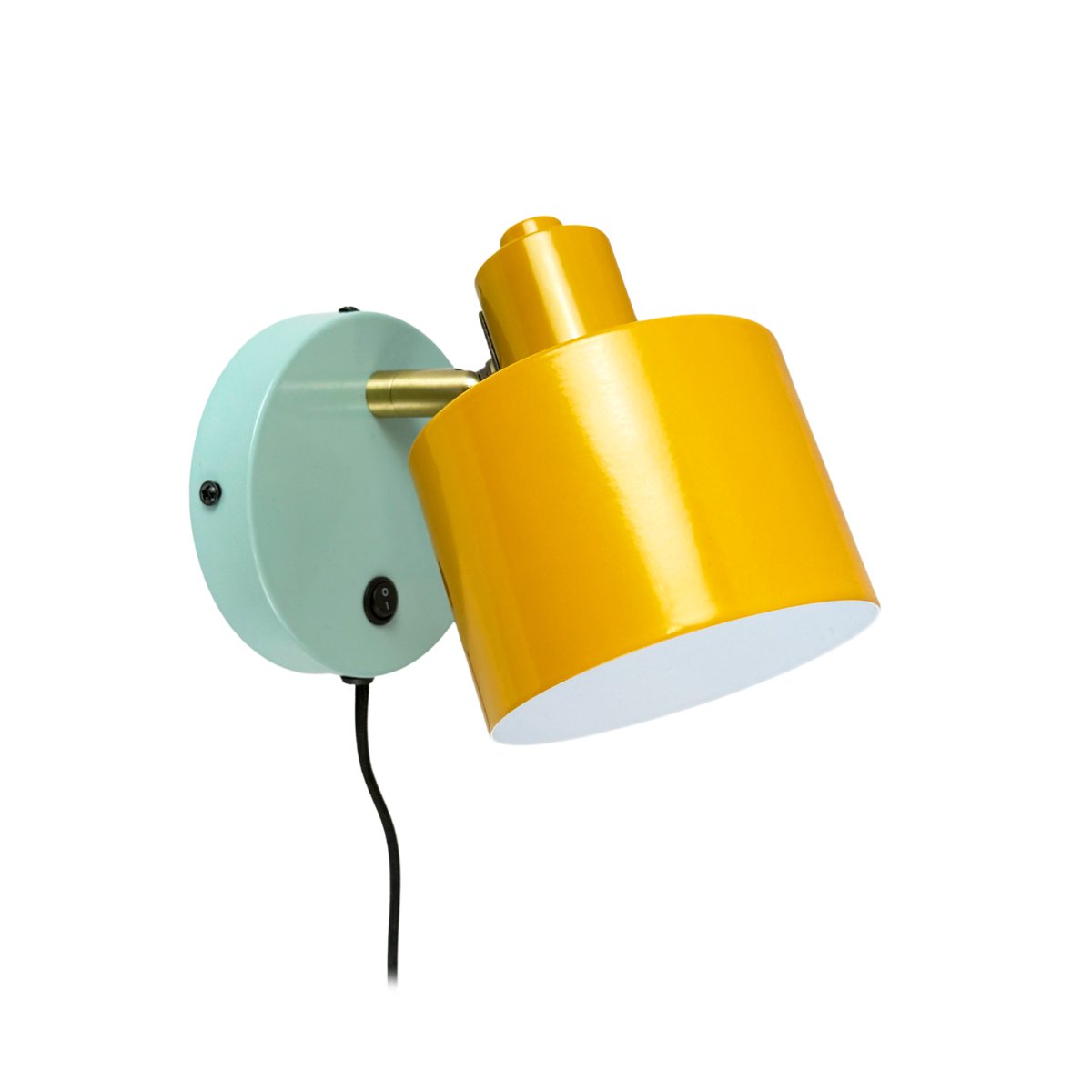 Ocean 16cm Mehrfarbig leselampe Von Dyberg Larsen - Stange und Arm aus handpoliertem Messing verleihen der Leuchte eine besondere Note, und die tiefe Farbgebung sorgt f&uuml;r ein harmonisches Gesamtbild.