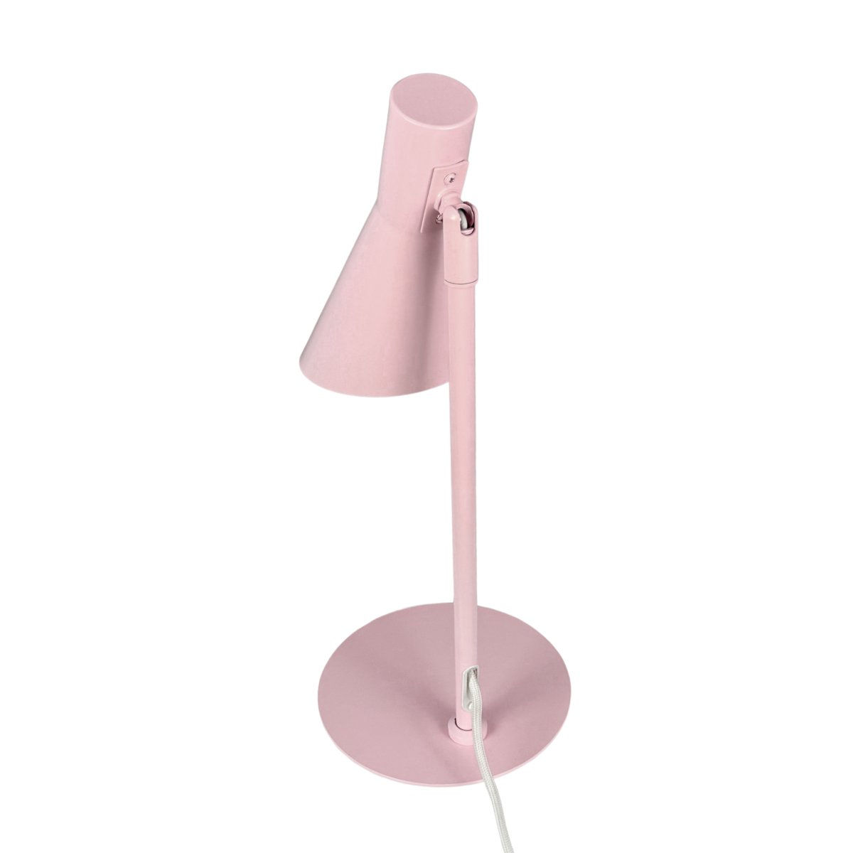 DL12 Mini 40cm Rosa schreibtischlampe Von Dyberg Larsen - Ihr Schirm ist dreh- und neigbar, sodass Sie das Licht ganz einfach nach Bedarf ausrichten können.